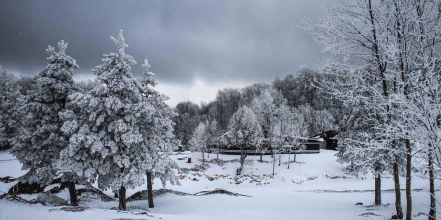 Kar, Domaniç Dağları'nı beyaza bürüdü