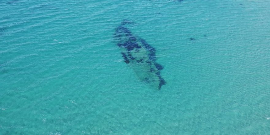 Çanakkale Savaşı'ndaki batık gemiler havadan görüntülendi