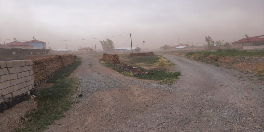 Iğdır’da şiddetli rüzgar ve toz fırtınası etkili oldu