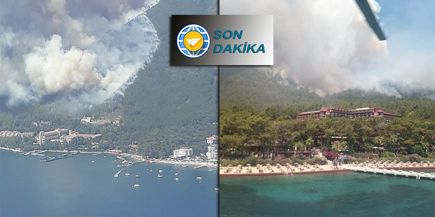 Son Dakika:  Marmaris'te orman yangını başladı