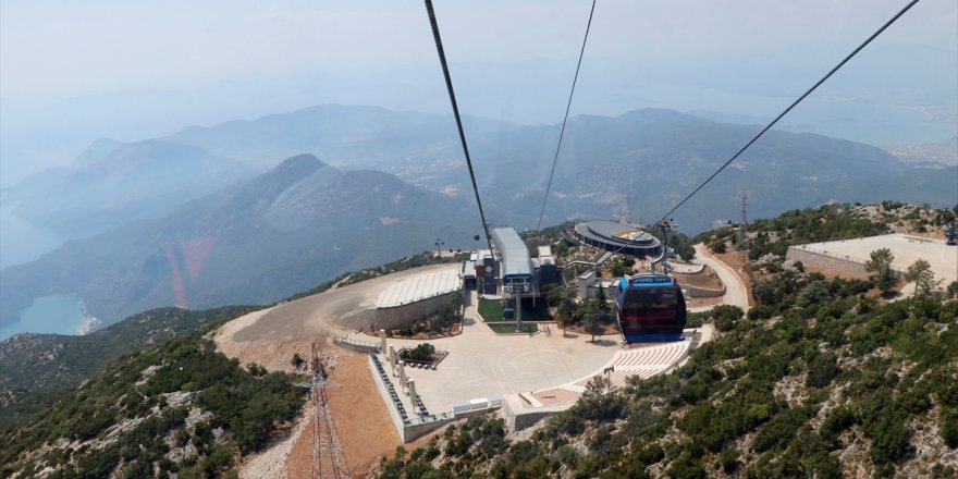 Babadağ Teleferik Tesisinin yıl sonuna kadar yarım milyon kişiyi taşıması bekleniyor