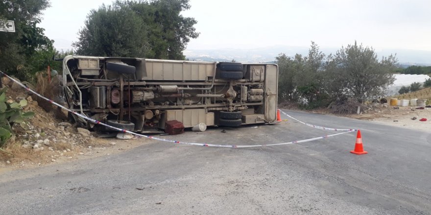 Mersin'de feci kaza: 1 ölü, 14 yaralı