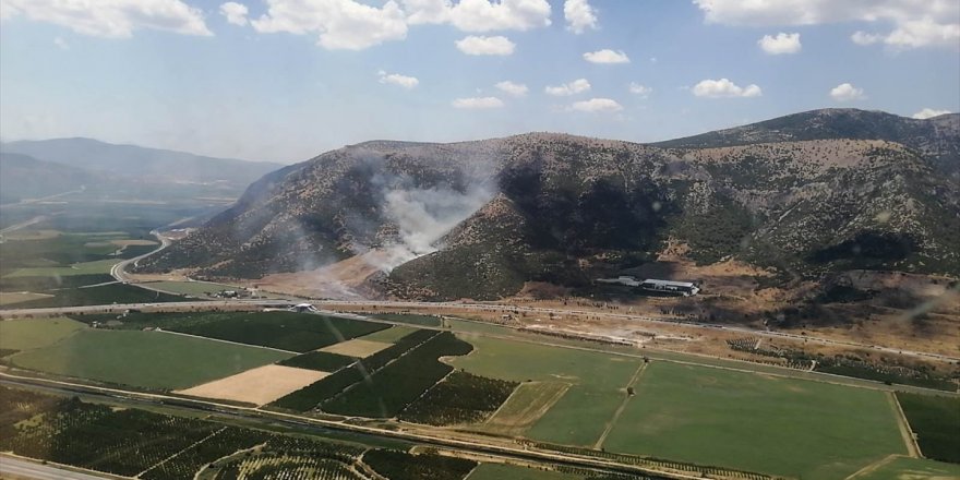 Selçuk'ta otluk alanda çıkan yangın söndürüldü