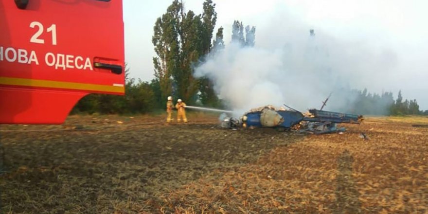 Ukrayna’da helikopter düştü: 2 ölü