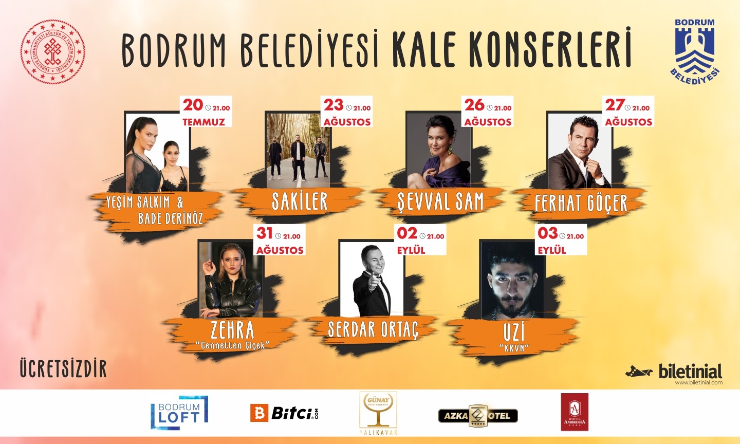 Bodrum Belediyesi kale konserleri başlıyor