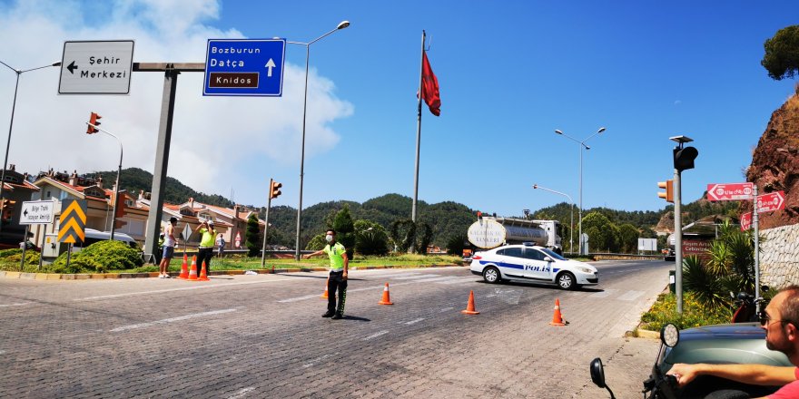 Marmaris Datça yolu kapandı