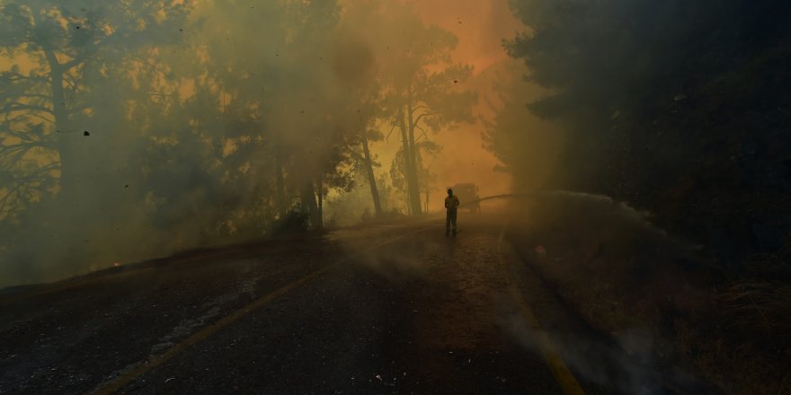 Marmaris’te alevler bir anda yükseldi