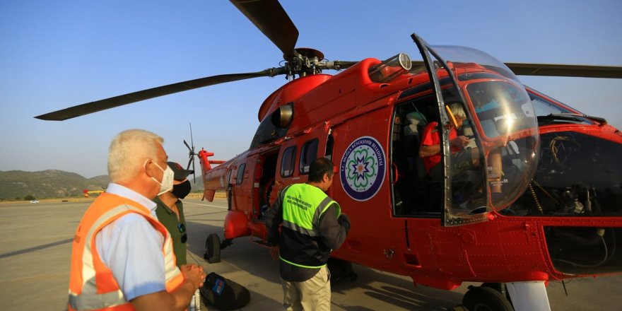 Muğla Büyükşehir 4,5 ton kapasiteli helikopter getirdi