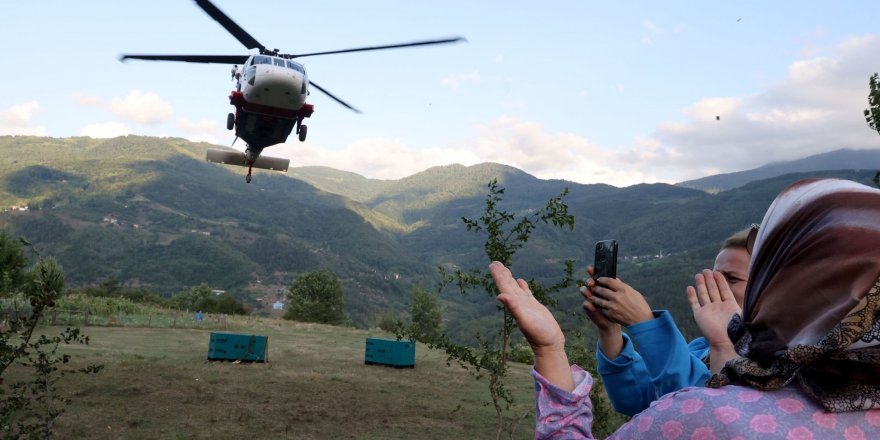 Türkiye’de ilk kez askeri helikopterle jeneratör nakledildi