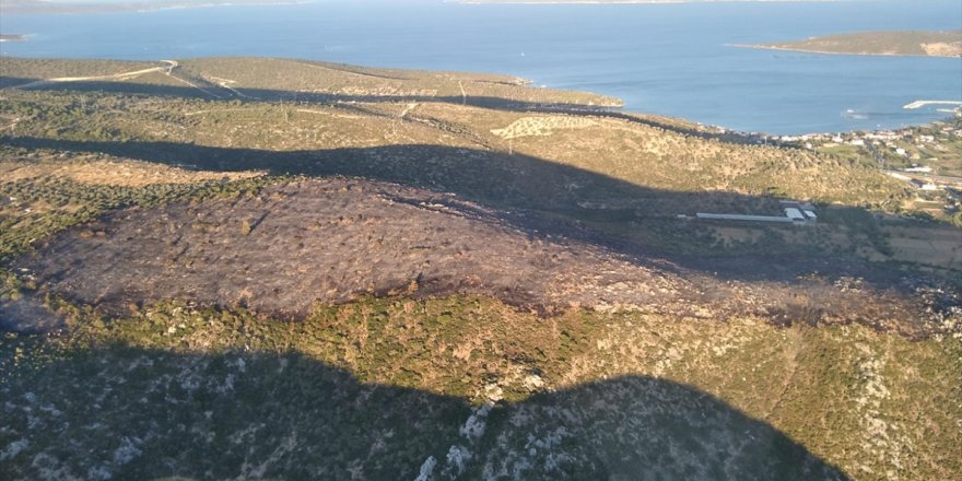 İzmir'in Menderes ve Urla ilçelerinde orman ve makilik alanlarda çıkan yangınlar kontrol altına alındı