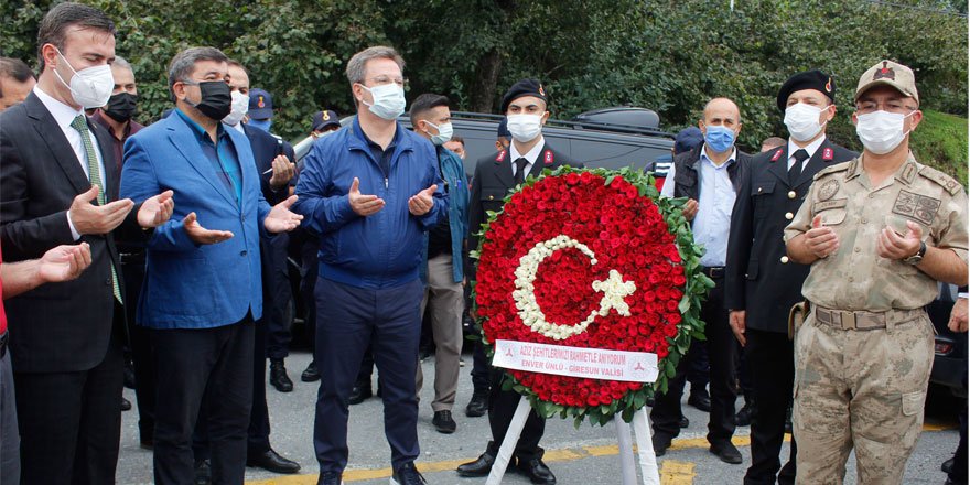 Giresun’da selde şehit olan 5’i jandarma 6 kişi anıldı