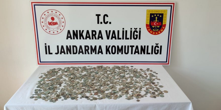 Ankara'da 2 bin 30 adet sikke ele geçirildi