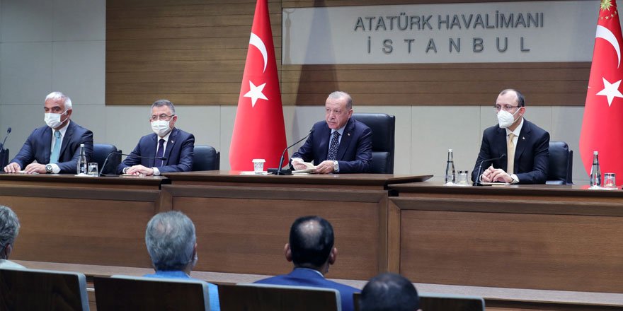 Erdoğan "Afganistan'da önceliğimiz vatandaşlarımızın tahliyesi"