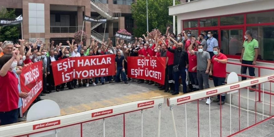 İzmir'de metro ve tramvay çalışanları uzayan TİS görüşmelerine karşı eylem başlattı
