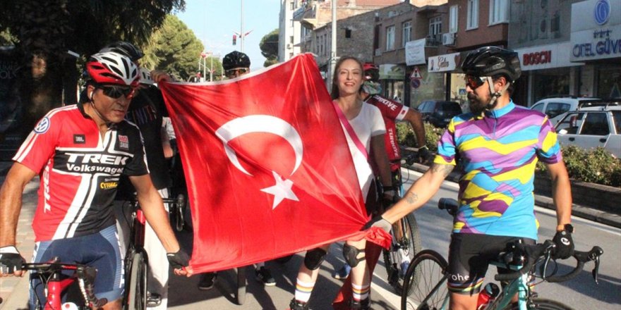 Ödemiş'te pedallar kurtuluş bayramı için çevrildi