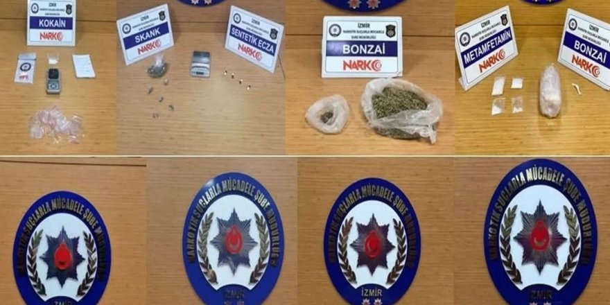 İzmir polisi zehir tacirlerine göz açtırmıyor: 10 tutuklama