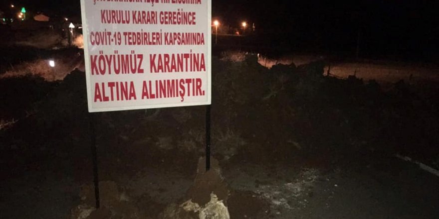 Kütahya'da bir köy Kovid-19 nedeniyle karantinaya alındı