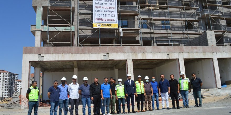 Malatya’da inşaat sektörü iş bırakma eylemi sona erdi
