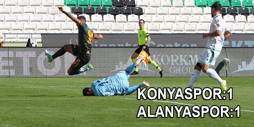 İH Konyaspor: 1 - Aytemiz Alanyaspor: 1