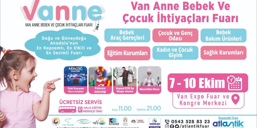 Van Anne, Bebek ve Çocuk Fuarı kapılarını açıyor