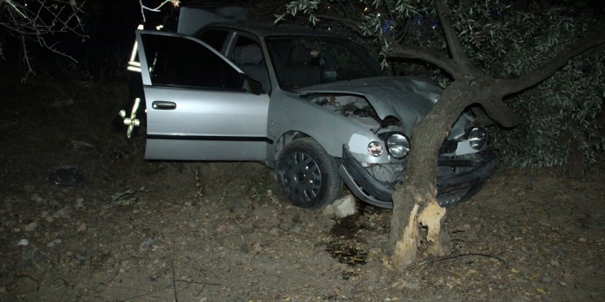 Manisa'da uçuruma yuvarlanan otomobilin sürücüsü yaralandı