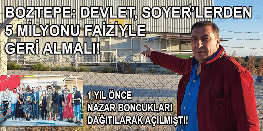 Boztepe, Soyer'lerin Seferihisar'daki 'belediyecilik' faaliyetlerini deşifre etti: Devlet, 5 milyonu faiziyle geri almalı!