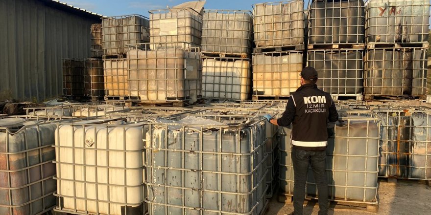 İzmir'de 109 bin 500 litre karışımlı akaryakıt ele geçirildi