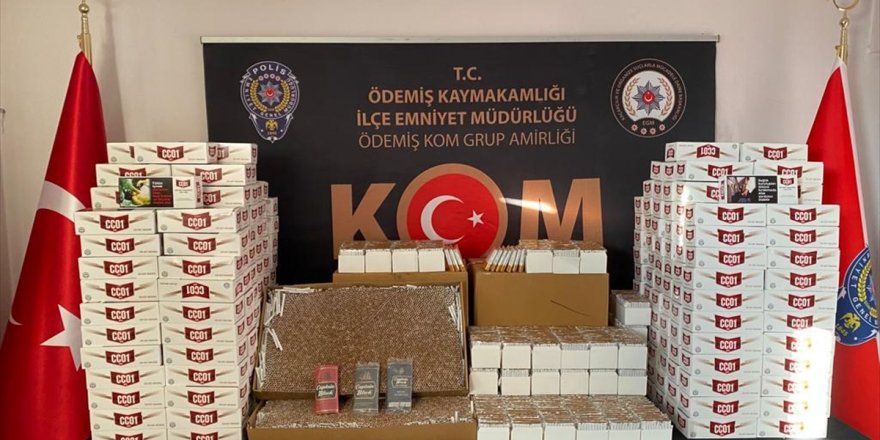 İzmir'de kaçakçılık operasyonunda 140 bin makaron ele geçirildi