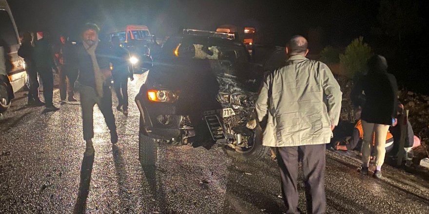 Kahramanmaraş’ta trafik kazası: 15 yaralı