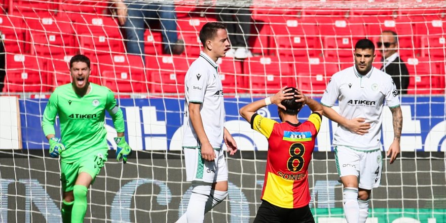 Göztepe, Konyaspor'a yenilerek evinde üst üste 4. yenilgisini aldı