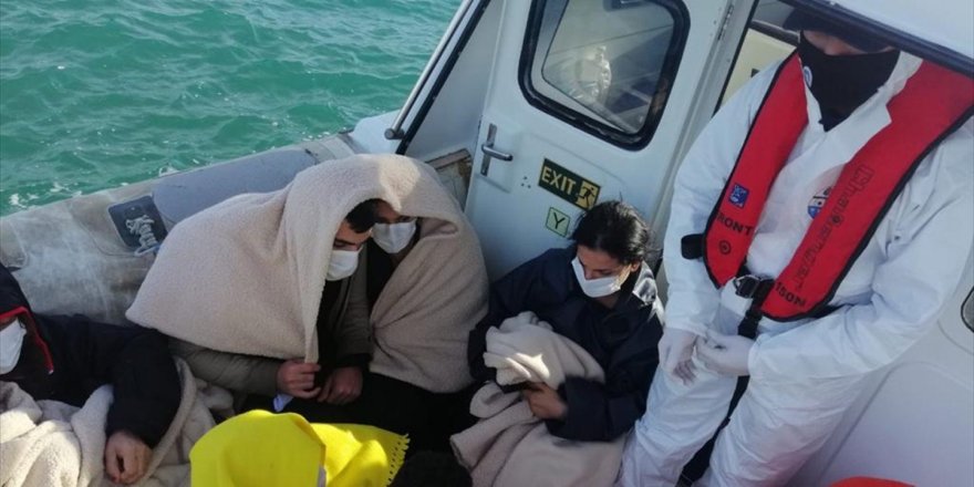 Didim'de yan yatan yelkenlideki düzensiz göçmenlerden 1'i öldü, 9'u kurtarıldı