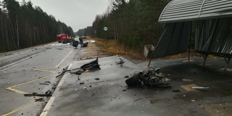 Rusya'daki trafik kazasında bir kişi yanarak öldü