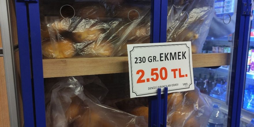 Tartışmalı zam hayata geçti, Denizli'de ekmek 2.5 TL oldu