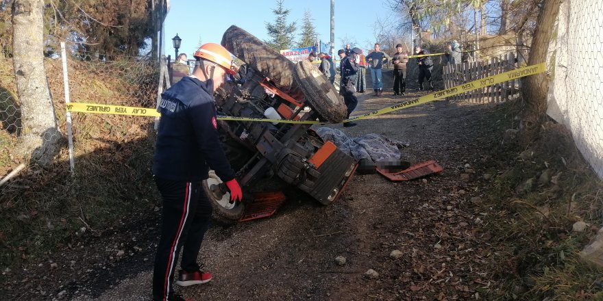 Traktör kazasında karı koca hayatını kaybetti