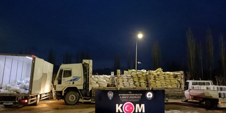 24 ton sahte sıvı ve katı gübre ele geçirdi