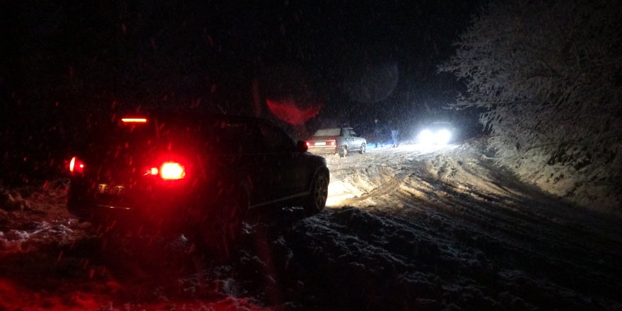 Zonguldak’ın yüksek kesimlerinde kar yağışı etkili oldu