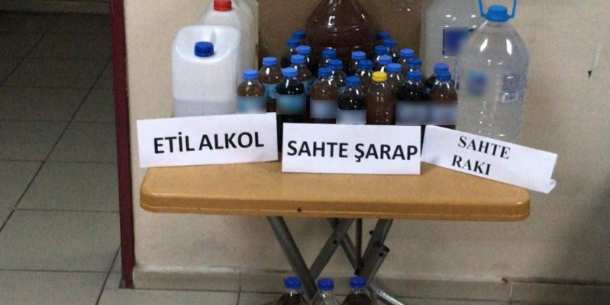 Turgutlu’da sahte alkol operasyonu: 6 gözaltı