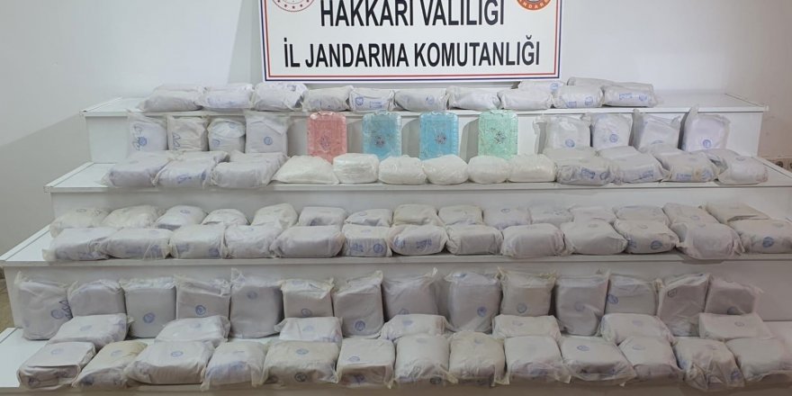 Hakkari’de 103 kilo eroin ele geçirildi