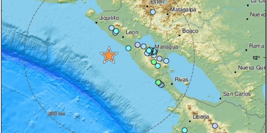 Nikaragua’da 6.1 büyüklüğünde deprem