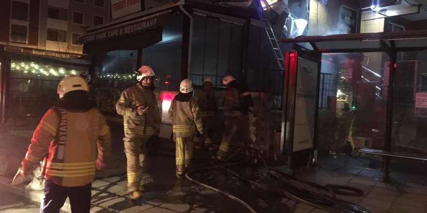 Şişli’de restoranın asma katında yangın