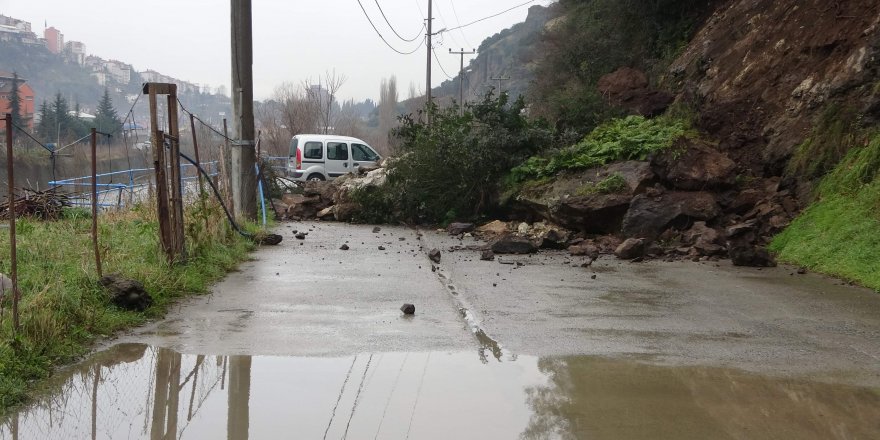 Trabzon'da heyelan