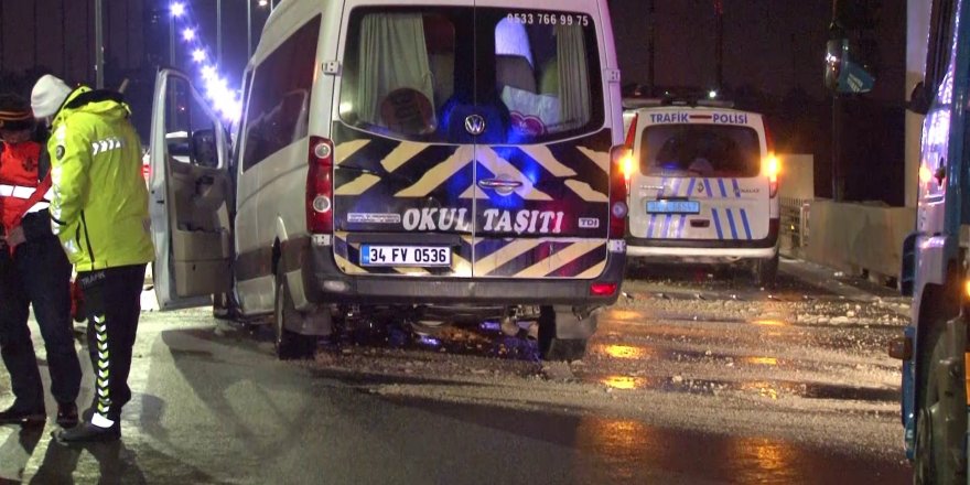 Fatih Sultan Mehmet Köprüsünde tuz tankerine çarpan servis şoförü hayatını kaybetti