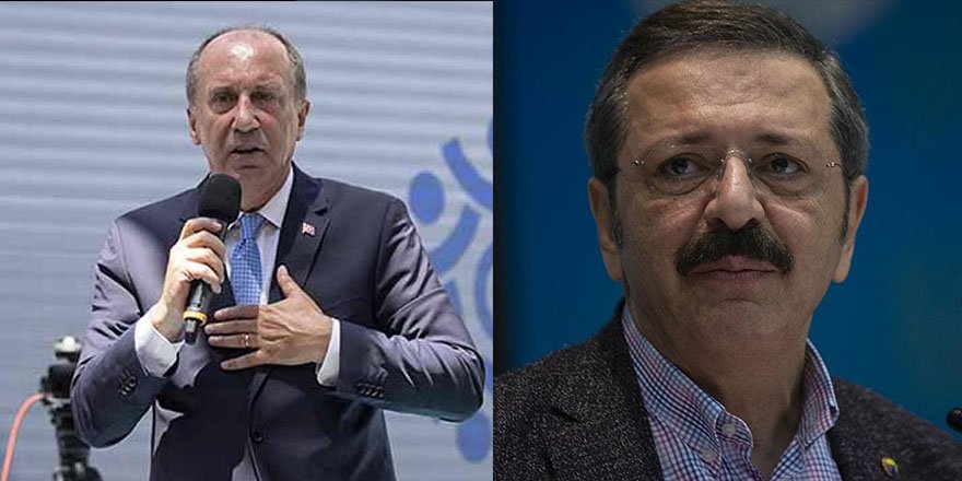 Muharrem İnce: Muhalefet, TOBB Başkanı Hisarcıklıoğlu'na cumhurbaşkanlığı adaylığı teklifi götürdü