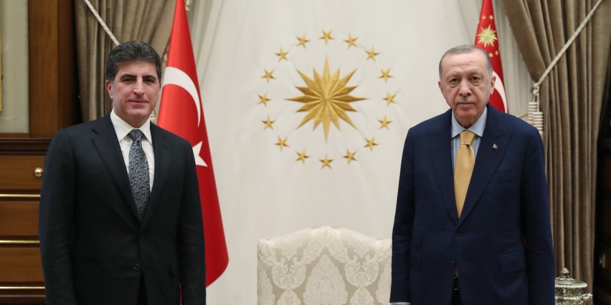 Cumhurbaşkanı Erdoğan, IKBY Başkanı Barzani'yi kabul etti