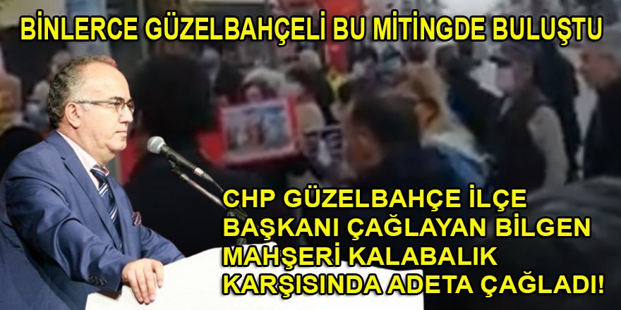 Elektrik zamları binlerce Güzelbahçeli'nin katıldığı mitingde protesto edildi!