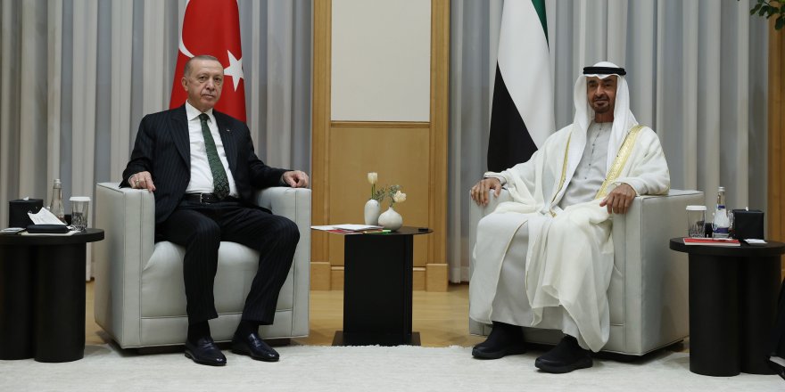 Cumhurbaşkanı Erdoğan, Abu Dabi Veliaht Prensi El Nahyan ile görüştü