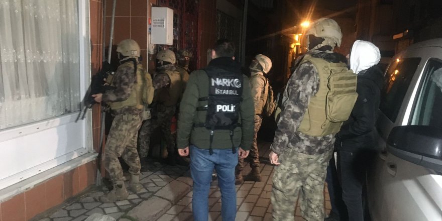 İstanbul'da uyuşturucu tacirlerine yönelik eş zamanlı operasyon