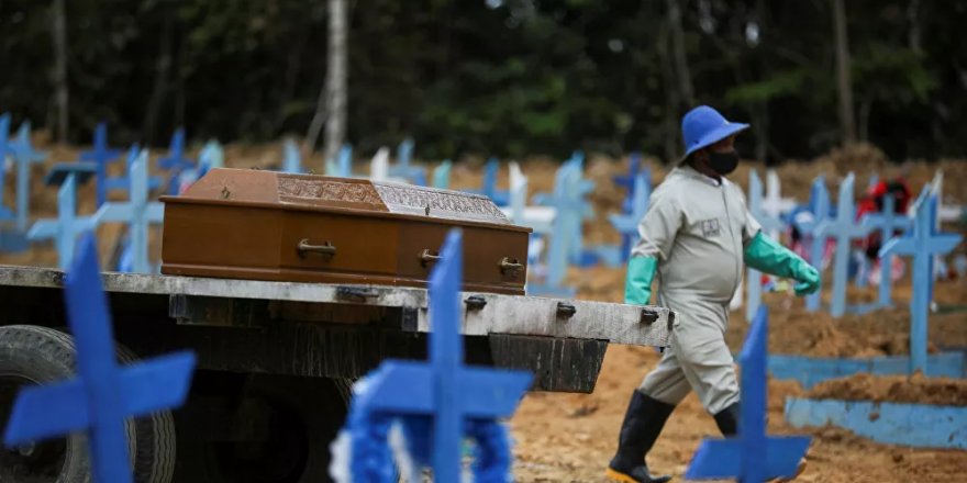 Brezilya'da salgın durdurulamıyor: Kovid-19 kaynaklı ölüm sayısı yeniden rekor kırdı