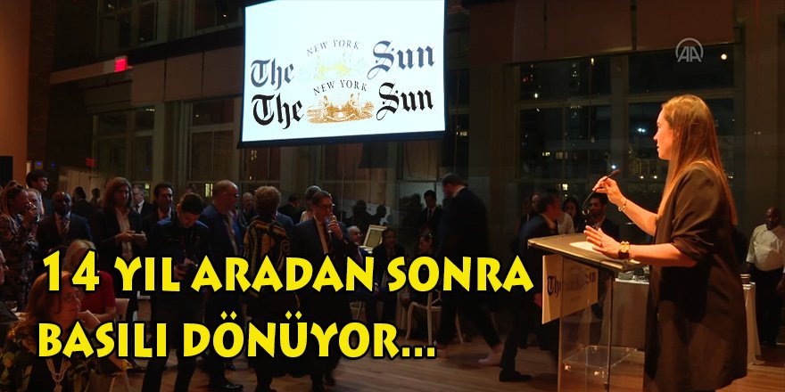 'The New York Sun' gazetesi basımına yeniden başlıyor