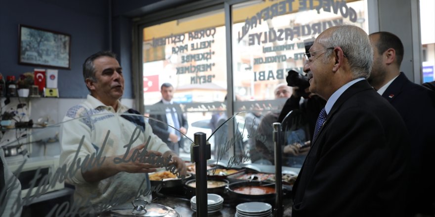 CHP Genel Başkanı Kılıçdaroğlu, Manisa'da esnafı ziyaret etti